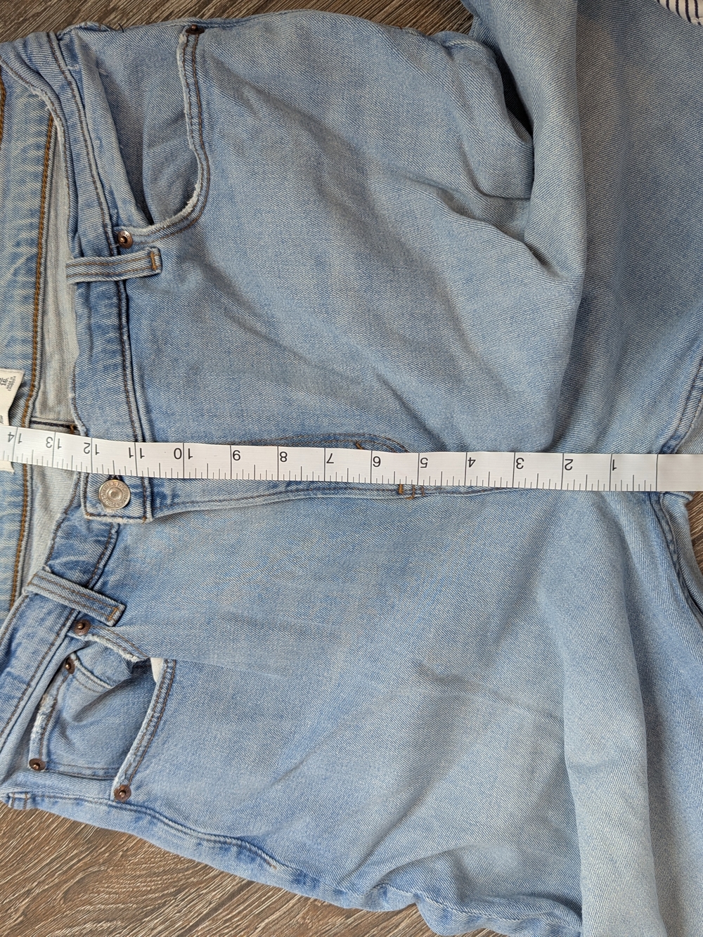 Abercrombie & Fitch 90s Slim Straight Criss Cross Jeans Size 33 / 16 LONG TALL - Picture 11 of 13